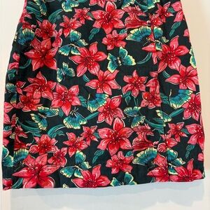 Lilly Pulitzer Red Midi Pencil Skirt Resort Wear
